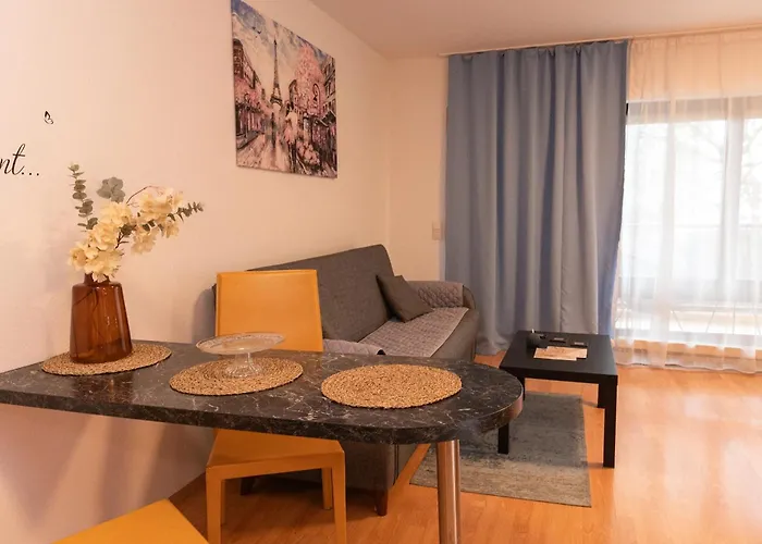 Appartement 15-zentrales 2-zimmer Apartment-wlan,magenta Tv Und Grosse Balkon Mit Gartenblick